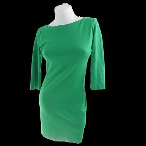 Womens Amanda Uprichard Ponte Boatneck 3/4 Sleeve Dress Size Medium